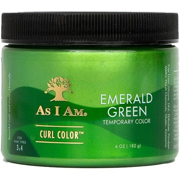 Gel colorant cu efect temporar, Verde Smarald (Emerald Green), As I Am, 182g
